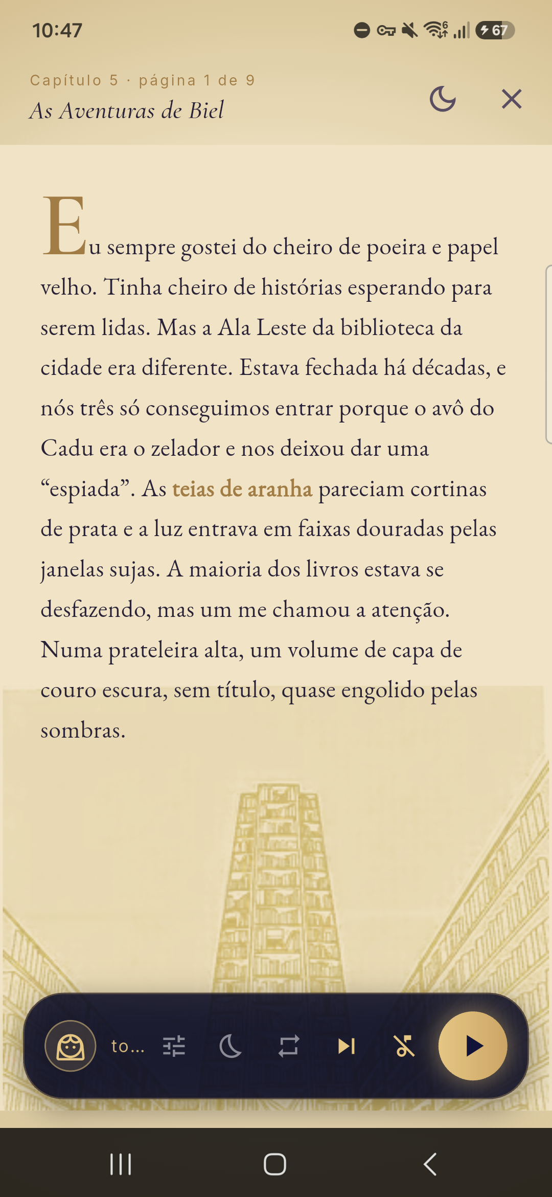Leitura com narração